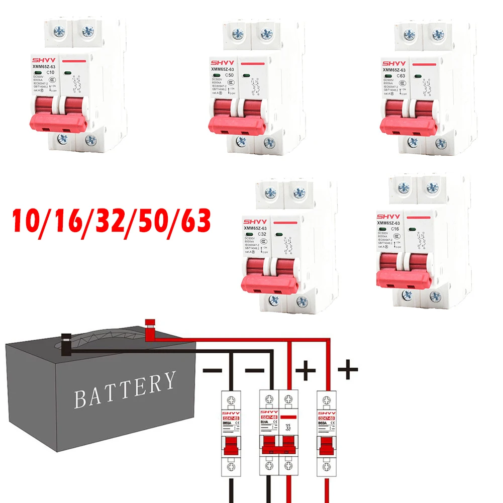 Description Picture 2 of itemDC500V Circuit Breaker 2P Photovoltaic MCB PV Solar Fuse Working Environment Temperature 5 to +40 degrees Celsius