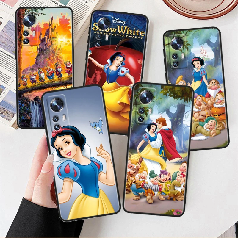 Disney Biancaneve Per Xiaomi Mi 13 12T 12S 12X 11I 11X 11T Play Hypercharge Lite Ultra Pro Custodia Morbida Nera Per Telefono