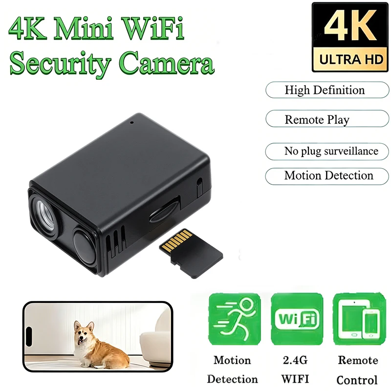 Mini Security Camera Night Vision Lightweight Detection Wireless Surveillance Camera Smart Home Monitoring Cams For Infants Pet 1