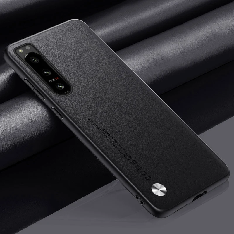 Luxury PU Leather Shockproof Phone Case - Full Protection Back Cover