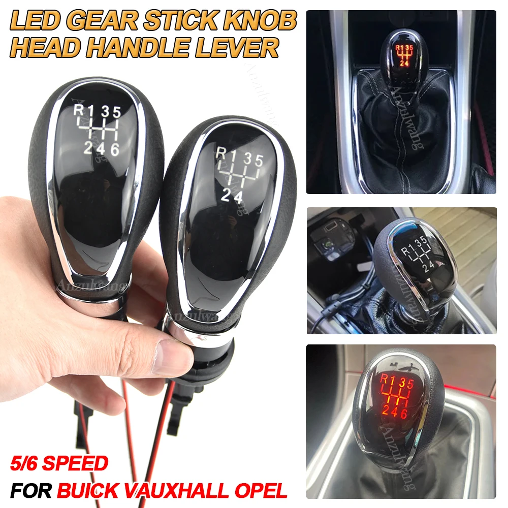 Manuale 5 6 Velocità Led Auto Leva Leva Leva Leva Leva Di Ricambio Per Vauxhall Buick Opel Astra Insignia 2009-2013