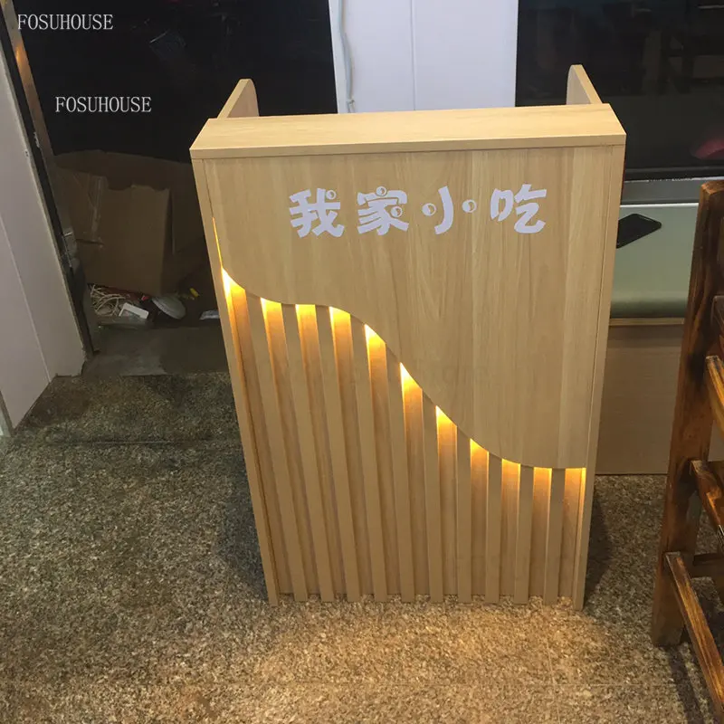 Modern Small Reception Desks Creative Restaurant Cashier Counter Small Barber Shop Beauty Salon Simple Cashier Counter Bar Table