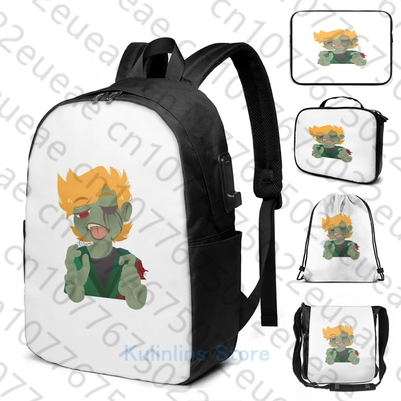 

Забавный рюкзак с графическим принтом зомби с USB-зарядкой, мужские школьные сумки, женская сумка, дорожная сумка для ноутбука