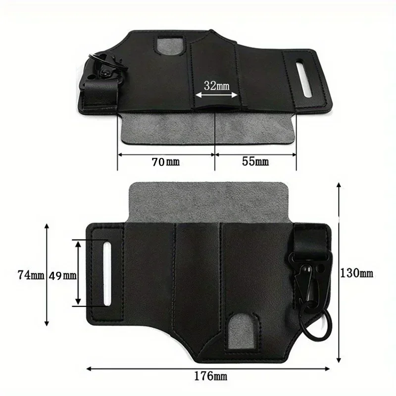 EDC Tactical Tool Holster Retro Outdoor Tool Belt Bag Sports Belt Bag Knife Holster Flashlight Holster 2