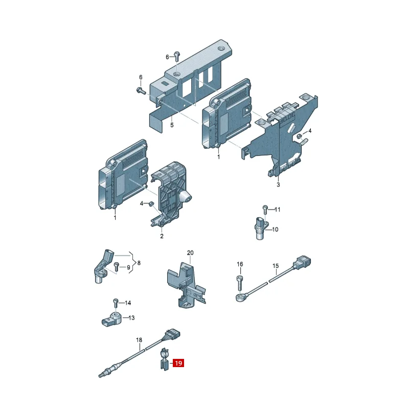 

Applicable to Vo lk sw ag en cable bracket, oxygen sensor module controller