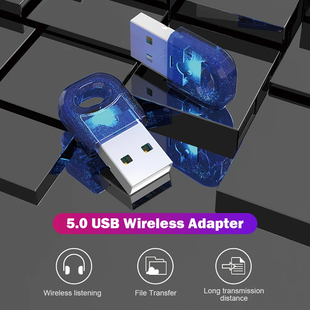 3 Мбит/с 2 4 ГГц USB Bluetooth-совместимый адаптер 5 0 для ПК Компьютерная гарнитура