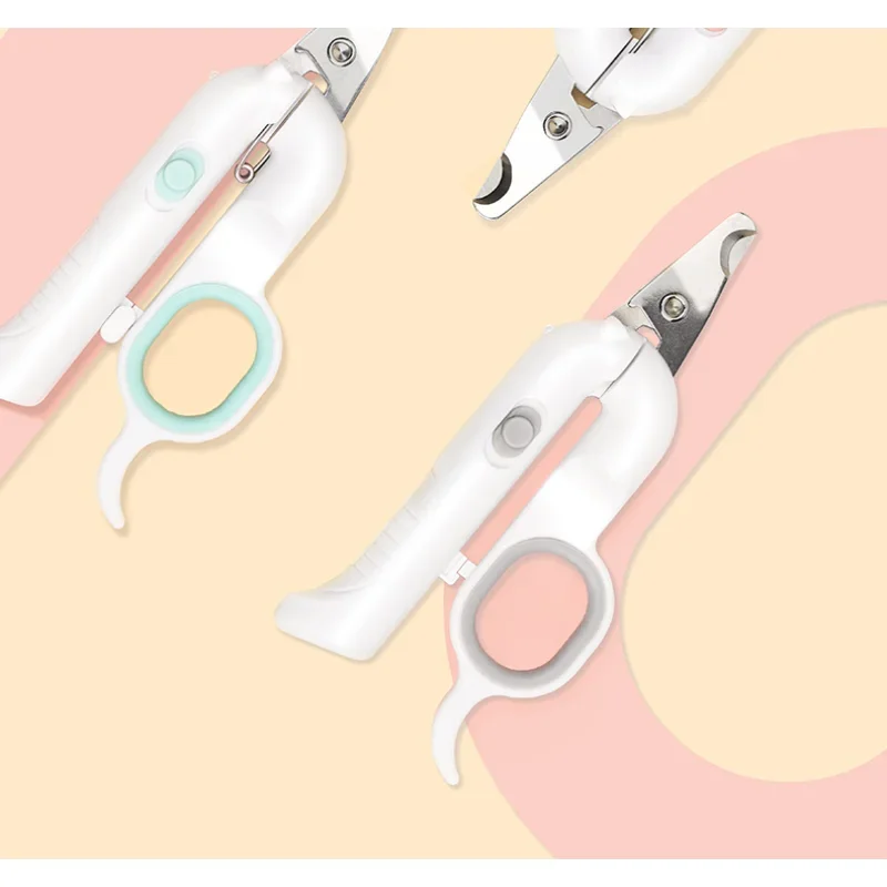 PSM pet nail clippers, cat and dog with light, nail clippers, sharpeners, 2-in-1 pet specific cat products