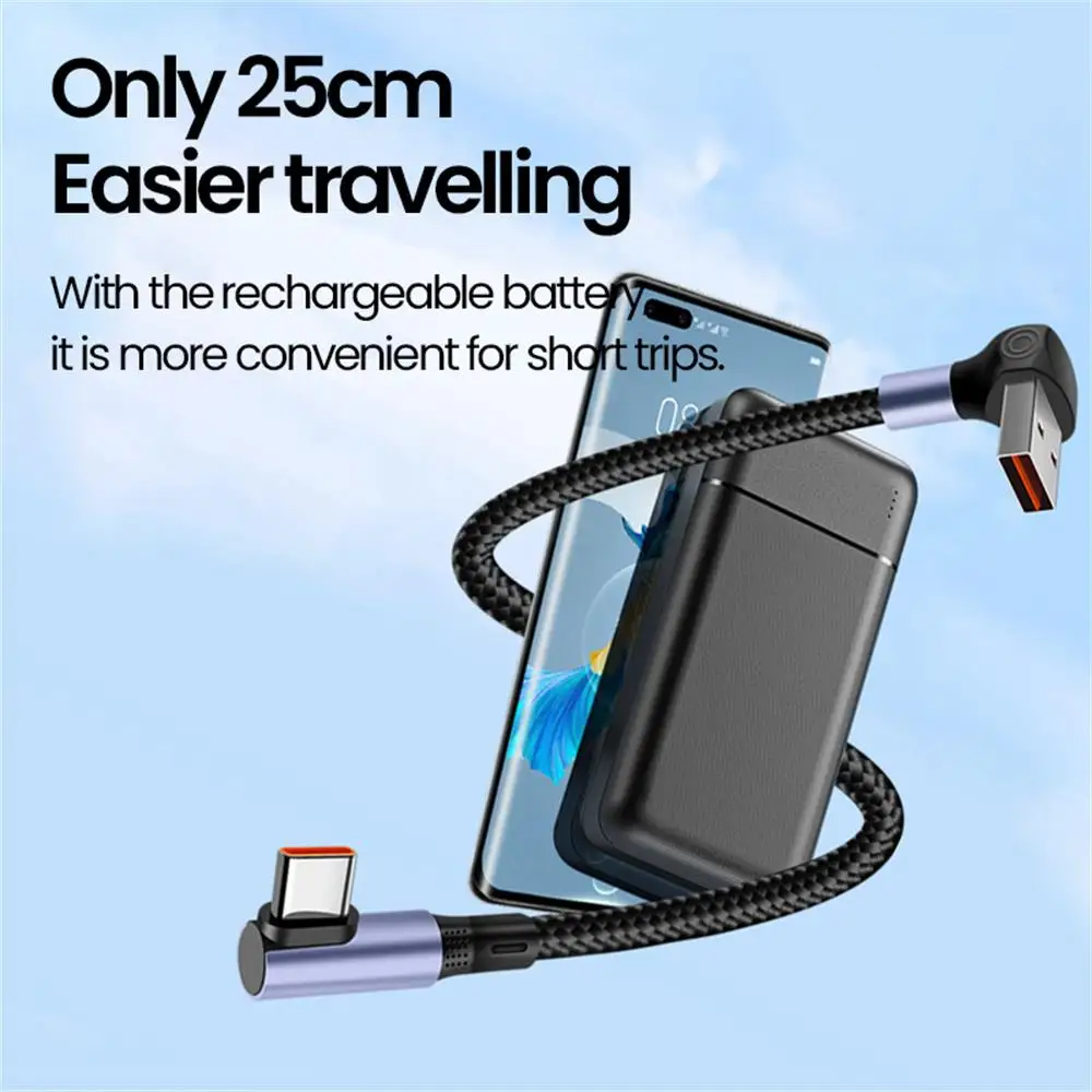 66W 0.15M/0.25M/0.5M 엘보우 숏 케이블 고속 충전 타입 C 케이블 아이폰 15 16 삼성 USB 타입 C 데이터 케이블 파워뱅크용