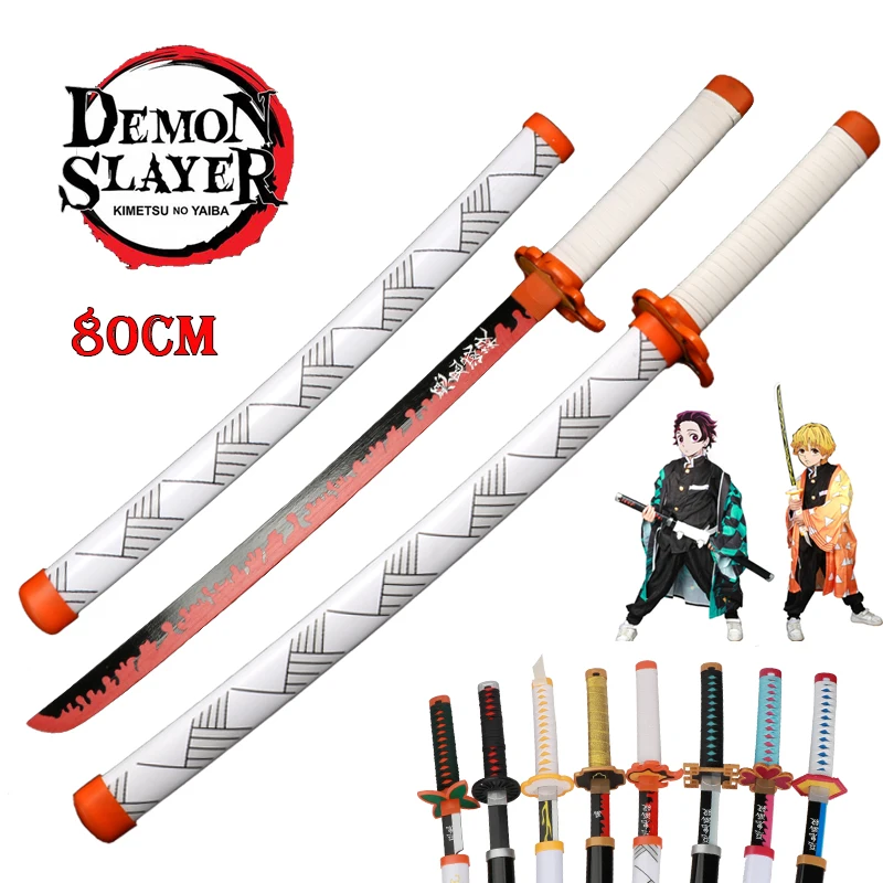 Demon Slayer Sword 41 In /104 Cm Spade Samurai Texture Originale Kimetsu No Yaiba Anime Sword Katana Per Cosplay Halloween Decor