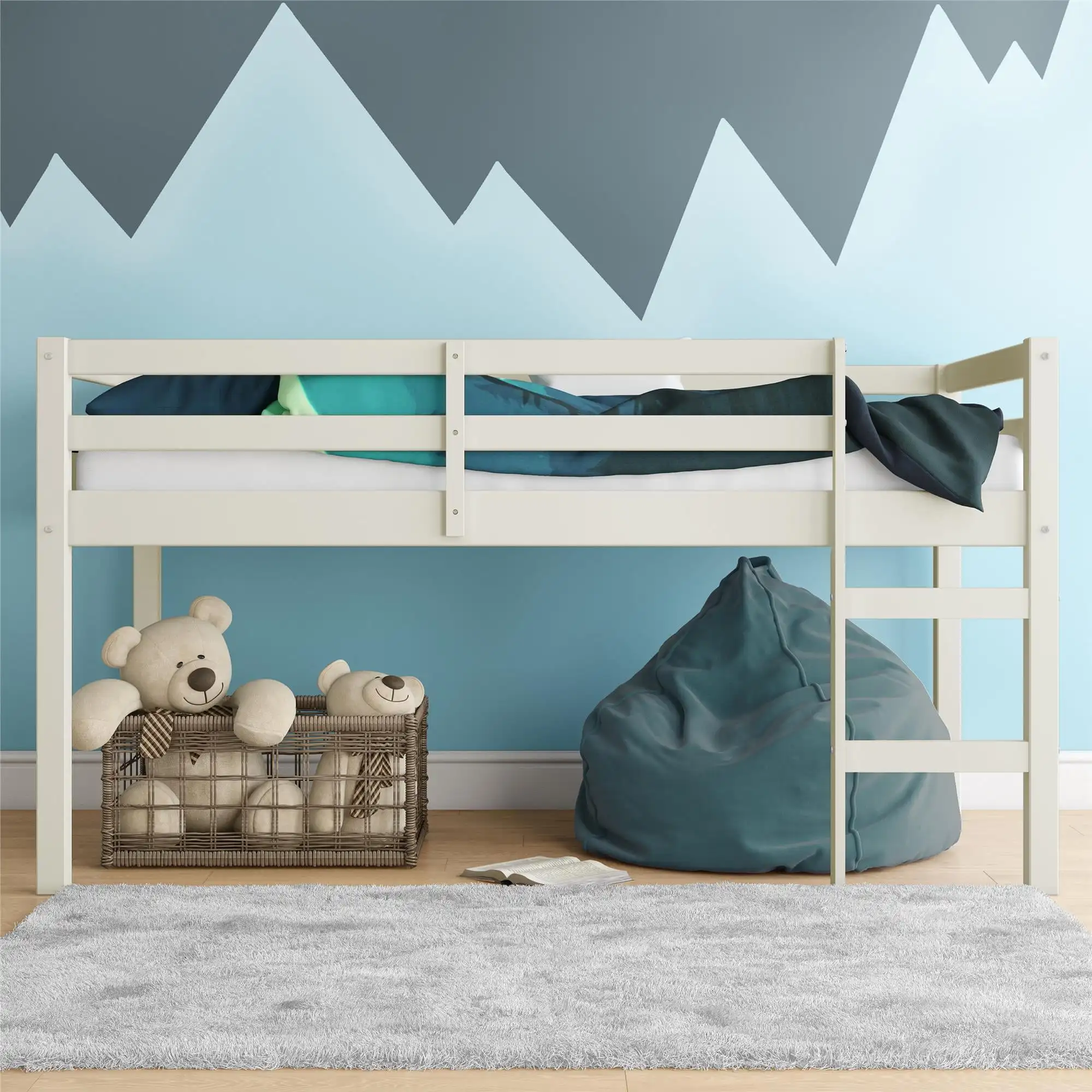 

DHP Benson Junior Twin Loft Bed, White