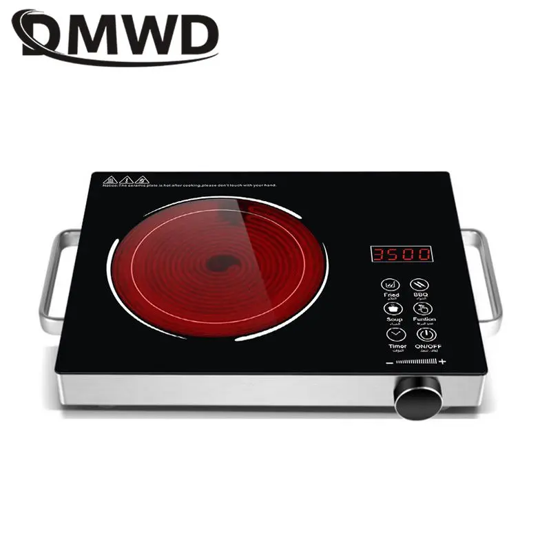 DMWD 110/220V 3500W Household Induction Cooker Electromagnetic Oven Waterproof Electric Stove Smart Touch Control Heating Plate induction cooker