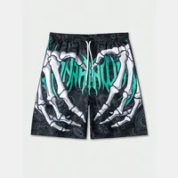 Trend Skeleton Hand Graphic Beach Shorts For Men Fashion Cool Summer 3D Printed Short Pants Loose Streetwear Hip Hop Swim Trunks 1
