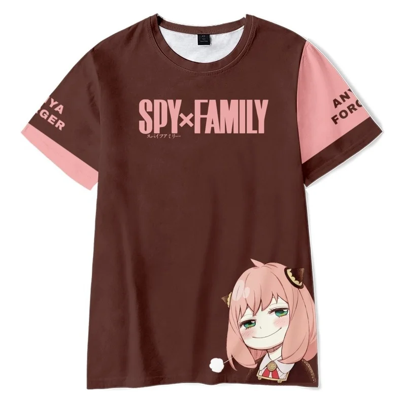  X   Ű t   Anya Forger Anime Tee ִϸ̼ м Streetwear o  ϶ ž ڽ õ