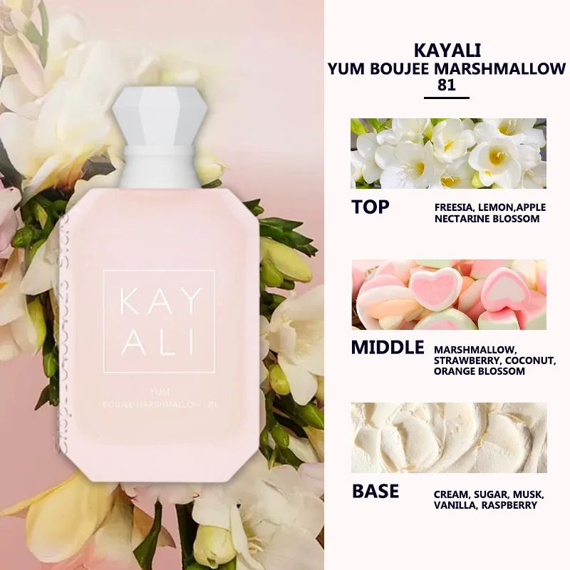 香水(女性用) KAY ALI YUM BOUEE MARSHMALLOW 31 100ml 100ml KAYALI Original Perfume Sweet, Charming and Attractive Long