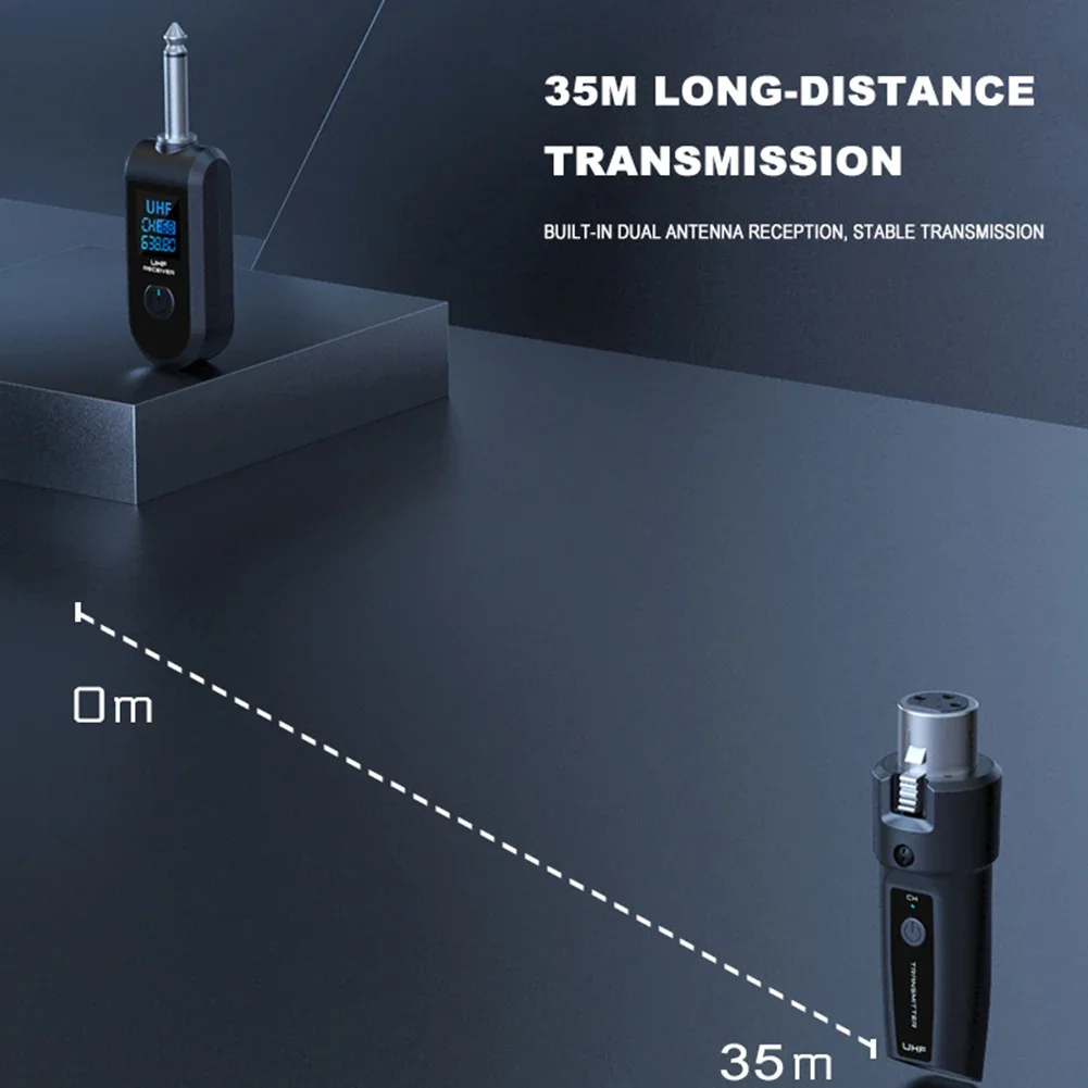Rechargeable Wireless Microphone Converter System for Wired Mics