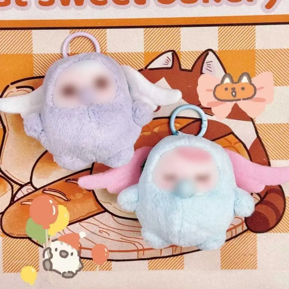 Plush Angel Wings Pendant Y2K Style Brooch Pin