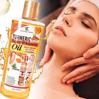 Huile Super Blanchissante au Curcuma 200ml |   Huile essentielle réparatrice pour le corps anti-taches et anti-âge avec germe de blé et huile d'amande douce 3