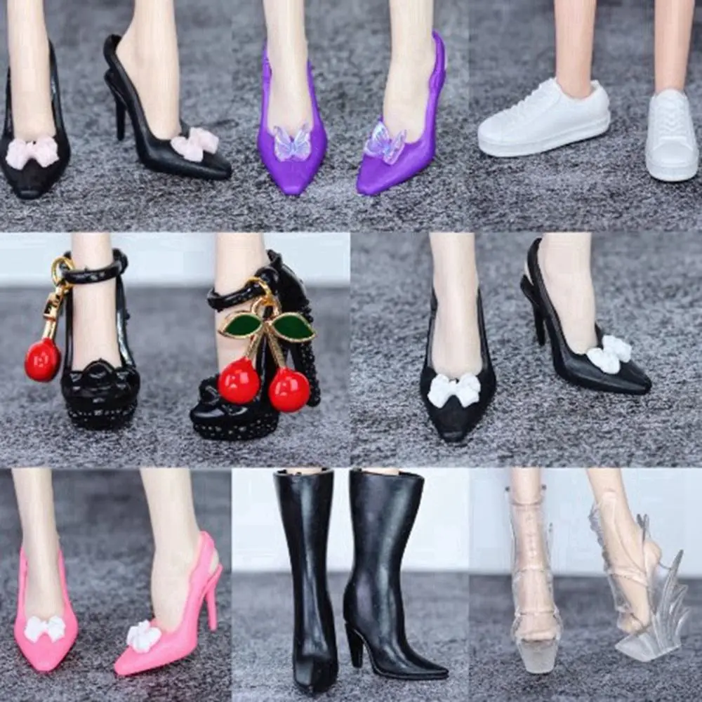 

30cm 1/6 Doll Shoes New Original 10 Styles High Heels Shoes Quality Figure Doll Sandals Doll Accessories