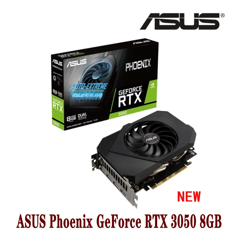 ASUS Phoenix GeForce RTX 3050 8 Гб поддержка процессора AMD Intel LHR для настольного компьютера