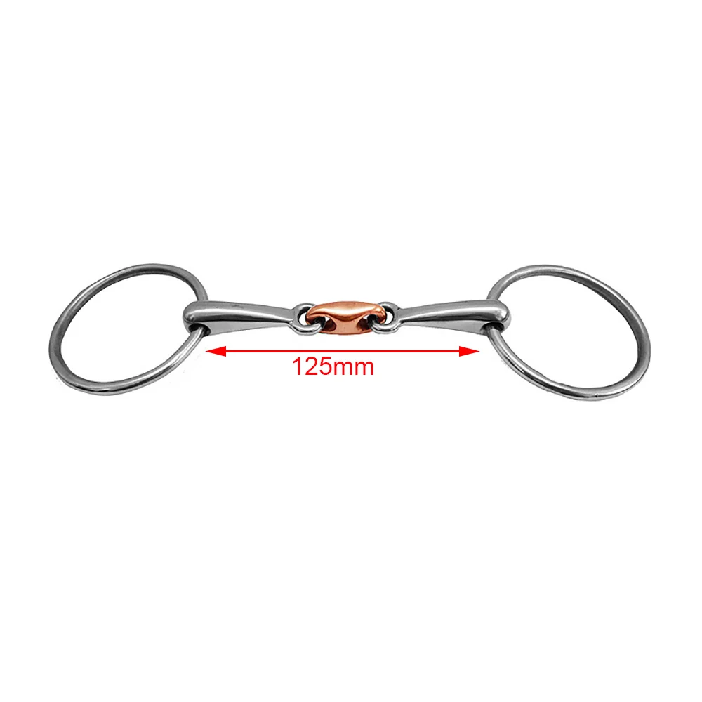 Stainless Steel Horse Mouth Ring Horse Chew Jointed Mouth Bit Horse Training Equipment Equestrian Products 4