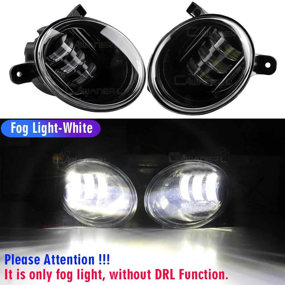 2X Waterproof 6 LED Daytime Running Light Driving Fog Lamp Car Front