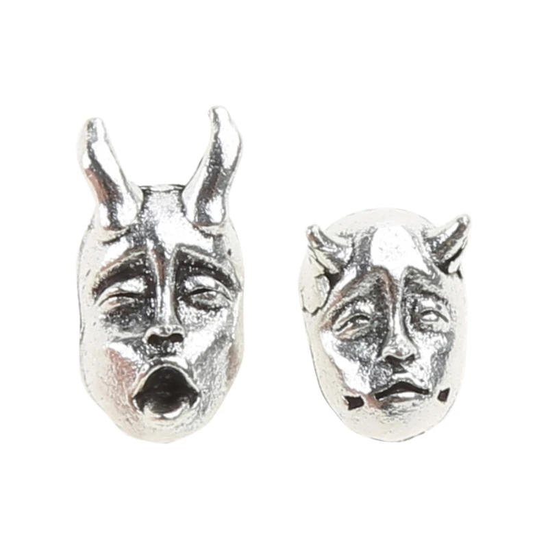 

Fashion Devil Prajna Skull Ear Studs Trend Unisex Horned Earring Dropship