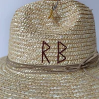 White straw hat pearl chain DIY flat top sun hat new Korean elastic ribbon hat beach hat candy color sun hat - Image 5