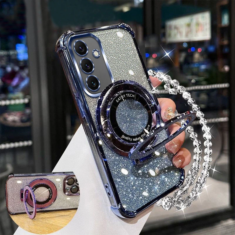 Luxury Bracket Chain Glitter Phone Case