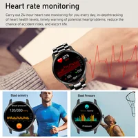 2025 New Business Smartwatch Men 1.3 HD 360*360 AMOLED Health Tracker Custom Photo Offers Today Gift Voice Assistant Watch Male - Image 2