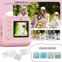 Appareil photo numérique à impression instantanée pour enfants, étiquette couleur, appareil photo à impression thermique pour enfants de 3 à 12 ans, meilleurs cadeaux de fête d'anniversaire 4