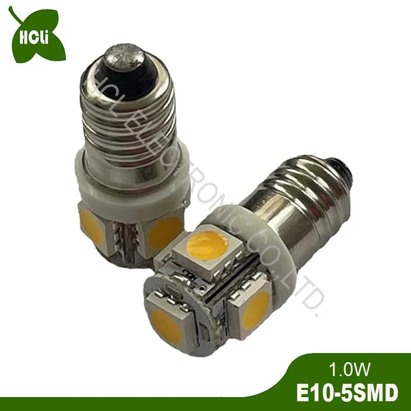 

High quality DC3V 4.5V 5V 6V 6.3V 12V 24V E10 Led Lights Warning Light Car Interior Clearance Side Lamp free shipping 5pcs/lot