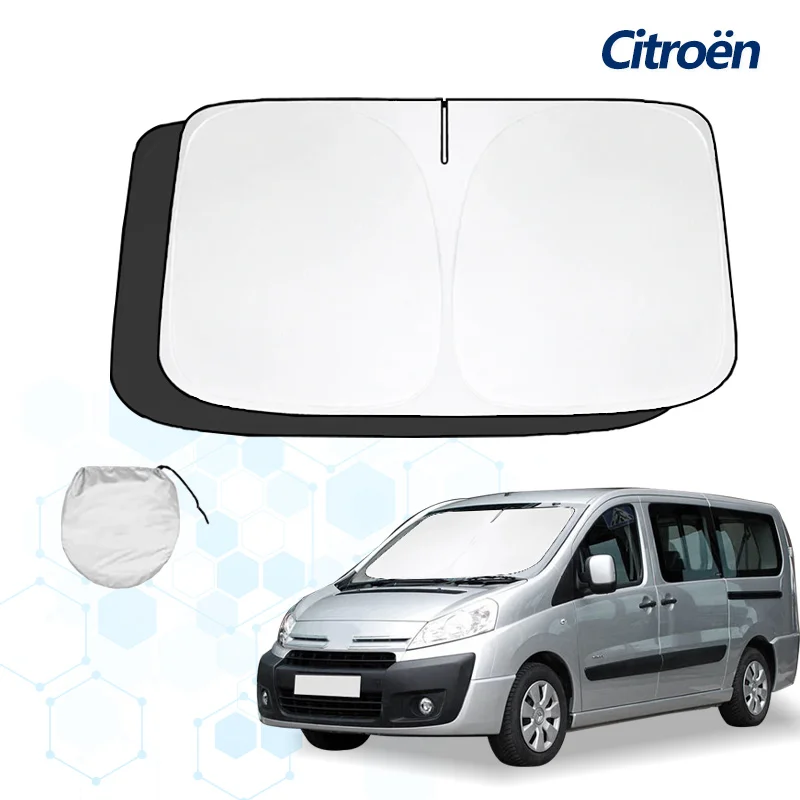 Windshield Sun Shade For Citroen Jumpy MPV Foldable Blocks UV Rays Keep Car Cooler