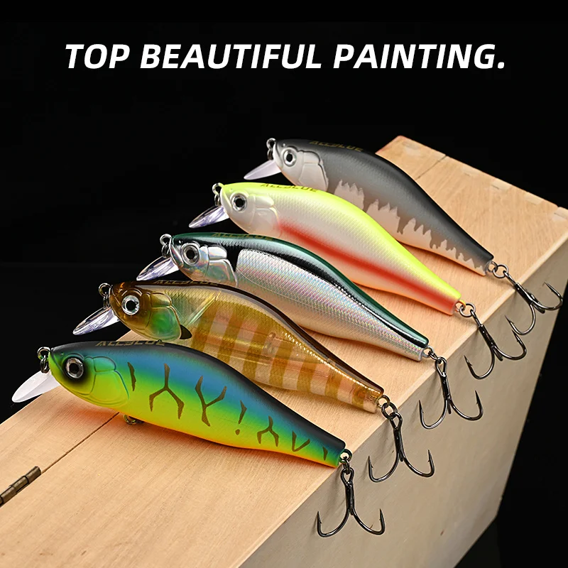 ALLBLUE HUNCH 105SP SR 낚시 루어 쉐드 105mm 28.5g 일시 중단 워블러 미노우 1-1.5M 인공 하드 플라스틱 미끼 베이스 파이크 태클