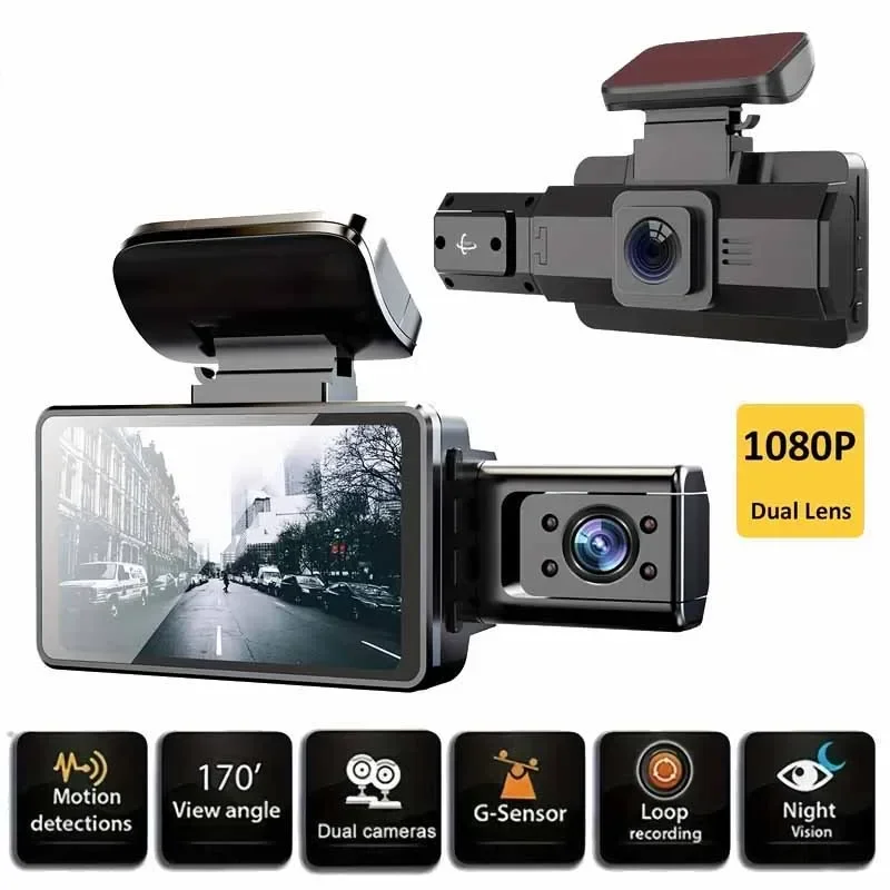 Xiaomi Mijia Dash Cam Dual Lens 3.16 Pollici Car Dvr Dash Camera Anteriore E Interna 1080P Grandangolare Carbin Black Box