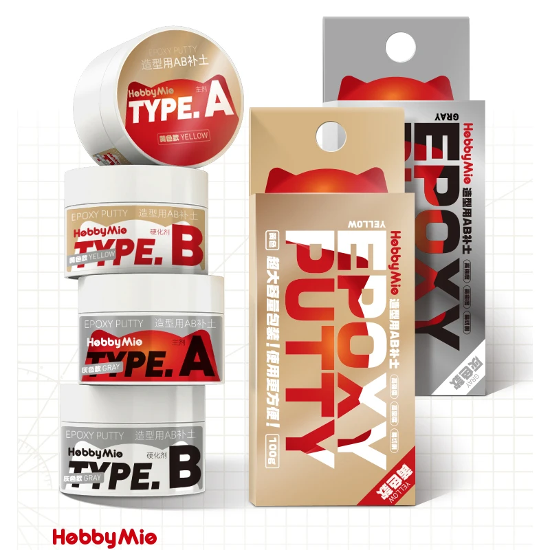 Hobby-Mio-High-Strength-Smooth-Surface-AB-Epoxy-Putty-100g-for-Scale ...