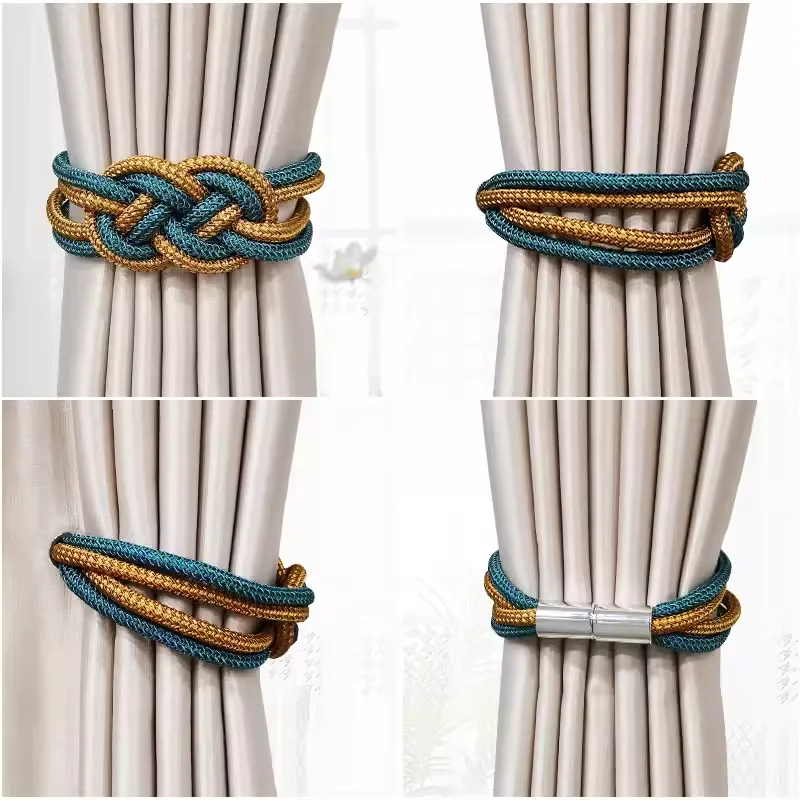 Chinese style curtain tiebacks magnetic clip holder suitable for living room and bedroom home decoration curtain accessories curtain tiebacks curtain holder