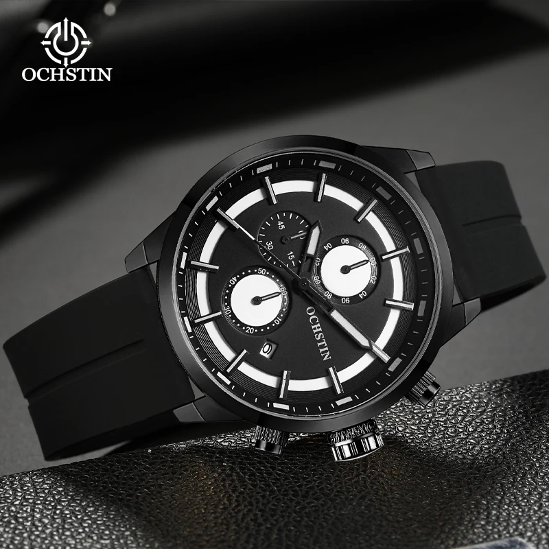 OCHSTIN Legend Multifunction Quartz Core Promotional Model 2024 Fashion Men's Quartz Watch Men's Chronograph Watch