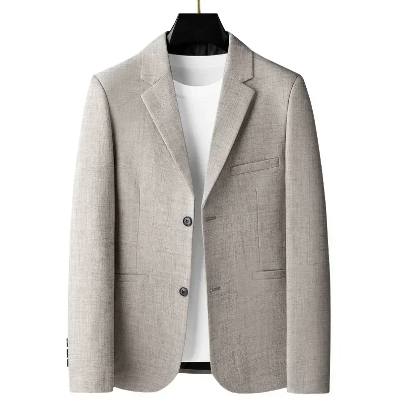 Men Suit Jacket New Spring Man Thin Formal Wear Blazers Jackets Solid Business Casual Suits Coats Male Slim Blazers Jackets Men's Clothing 4XL
