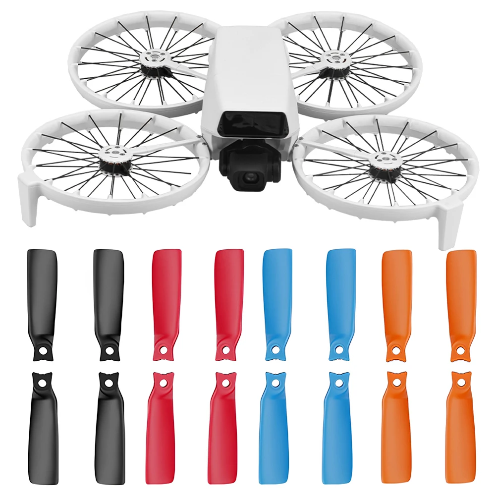 DJI 플립 4022F 드론 교체용 프로펠러 날개 PC 드론 프로펠러 블레이드 예비 부품 8개 (DJI 플립 액세서리용)