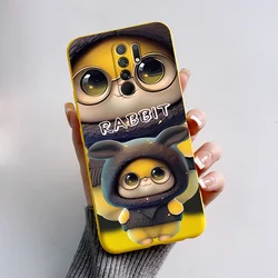 Adorable Cartoon Soft Protective Phone Cover - Cute Design for Xiaomi Redmi 9 (Yellow-L07)