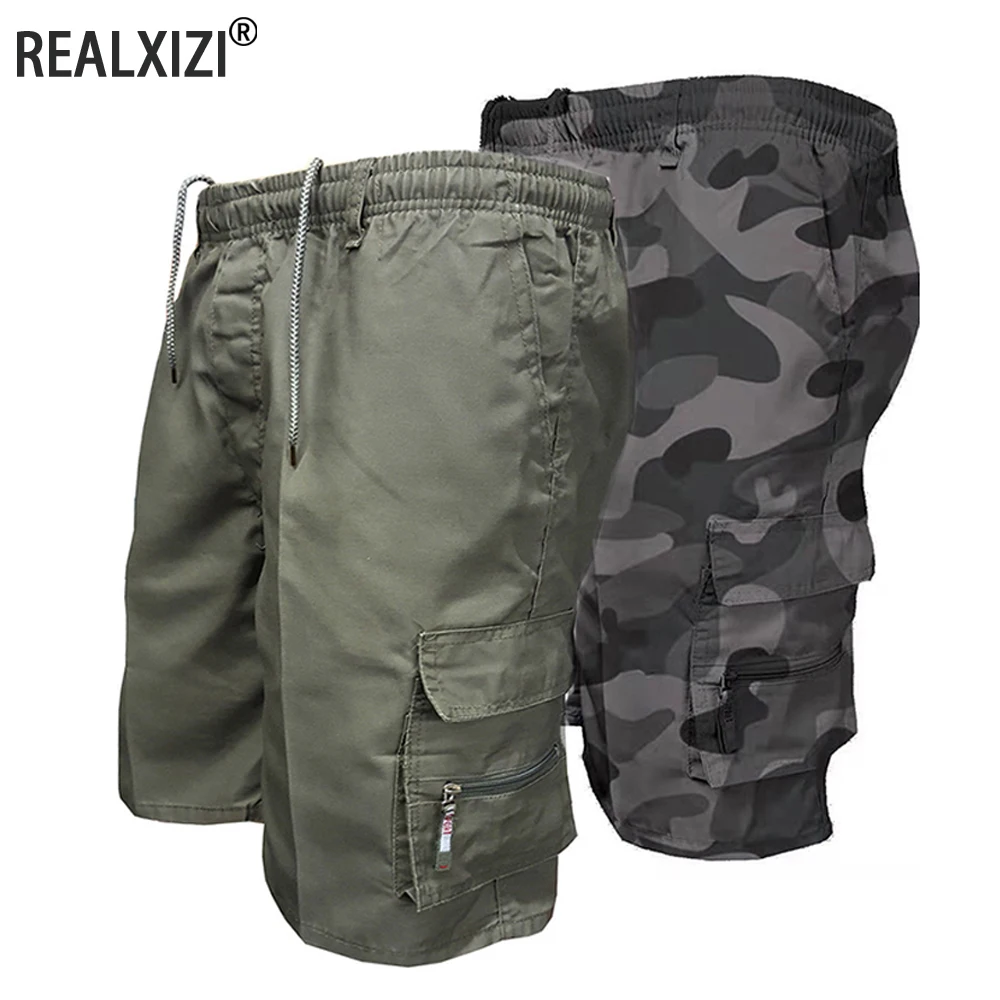 Short cargo militaire pour homme, pantalon de survêtement multi-poches, pantalon de randonnée, jogging en plein air, été, décontracté