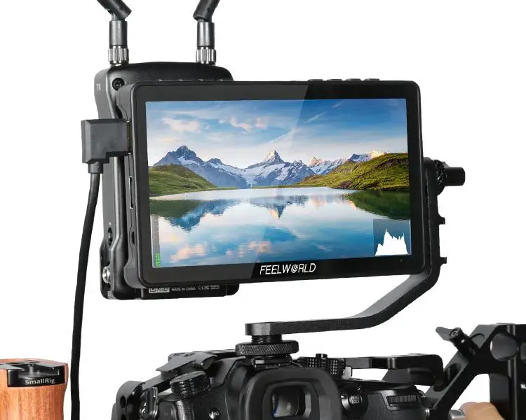 Feelworld F5 Pro V2 5.5'' Touch Screen 3d Lut Camera Monitor Setup Power  For Hollyland Wireless Transmitter Mars Series Monitor AliExpress