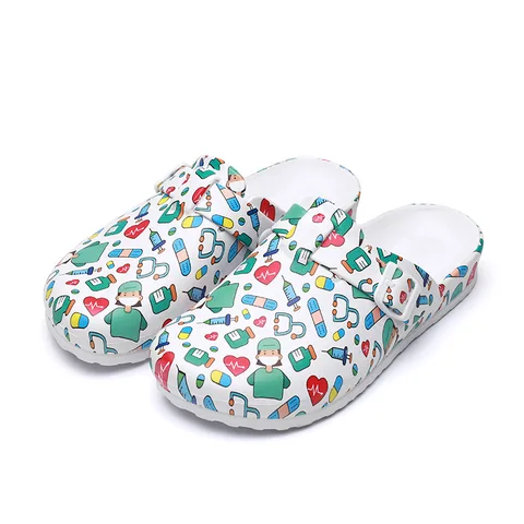Doctors Nurses Shoes Medical Anti-slip Clogs Operating Room Slippers Chef Work Flat Flip Flop Suitable for Long Standing