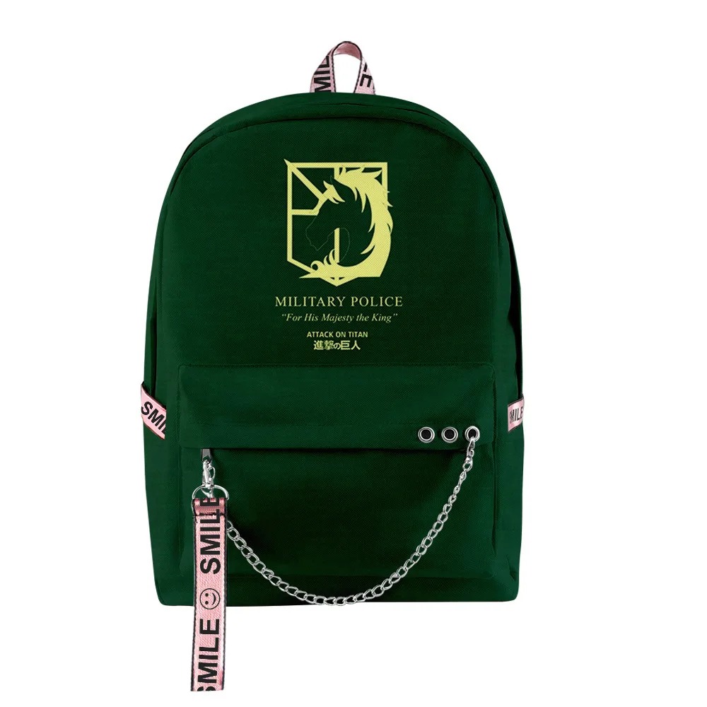 

Popular Youthful School Bags Unisex Attack on Titan Travel Bags 3D Print Oxford Waterproof Notebook Shoulder Backpacks