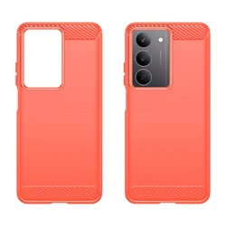 Durable Soft TPU Phone Case with Thick Simple Design for Realme V70 V70S (Red)