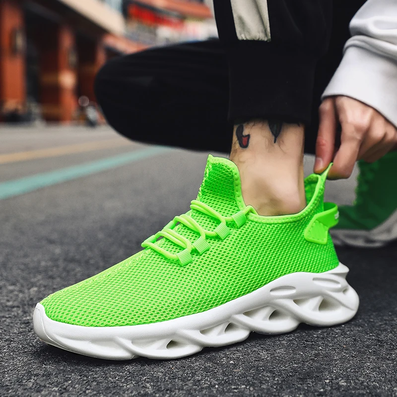 MAEDEF Running Shoes Men Sneakers Outdoor Walking Sports Shoes Leisure Sneaker Men Trendy Breathable Casual Shoes Male Footwear
