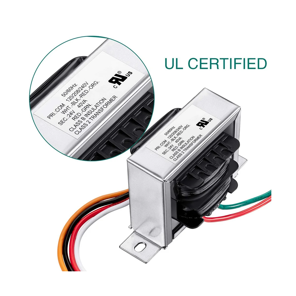 Transformador Monofásico De Mando Y Seguridad TR28 12-24V IP20 - Potencia 40VA