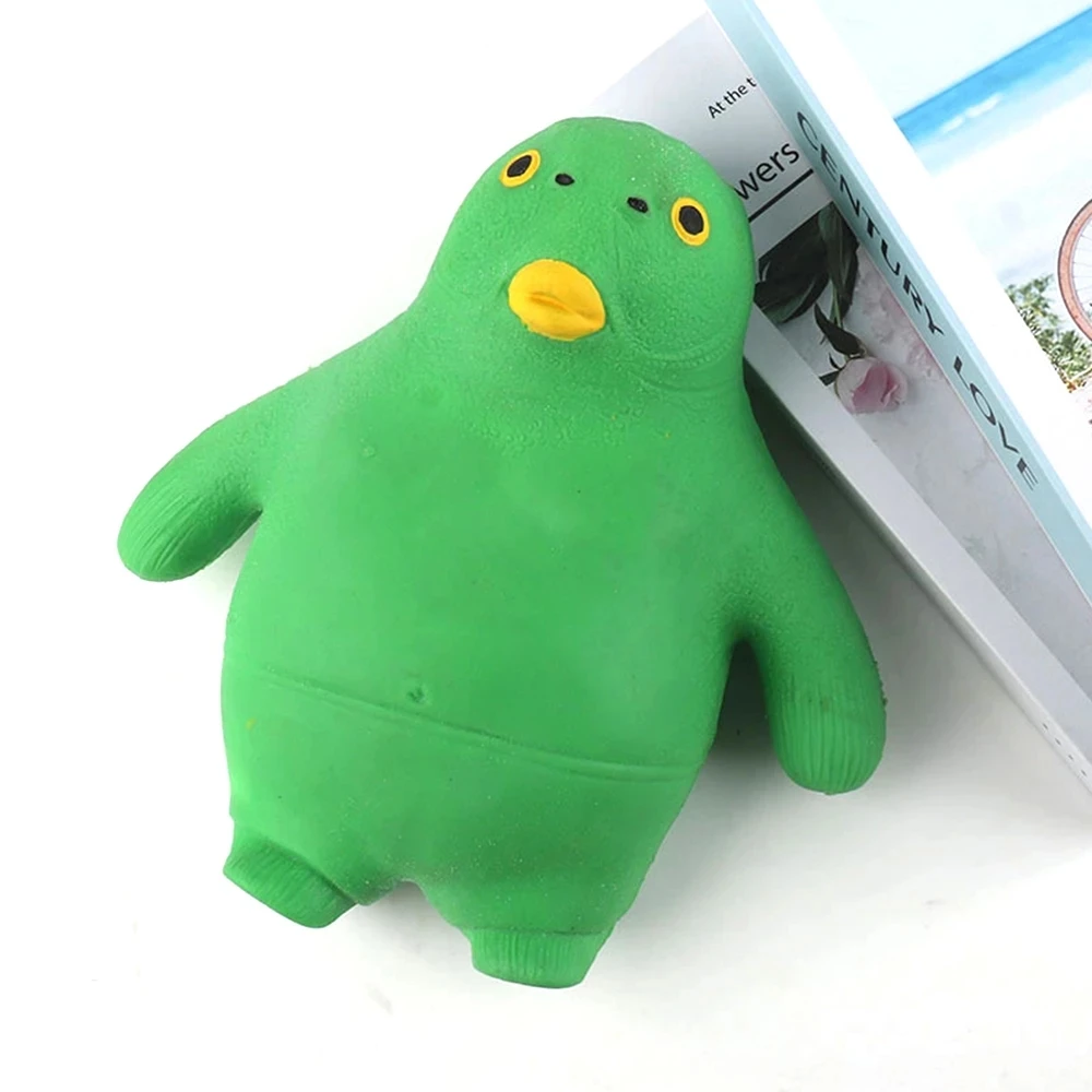 

Big Giant Spongy Squishy Fidget Green Fish Head Stretched Green Monster Elastic Antistress Toy for Adult Kids Soft Fun Gifts