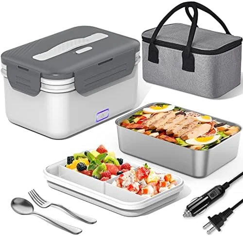 Electric Lunch Box Food Warmer [Upgrade 80W] - Top Kitchen Gadget