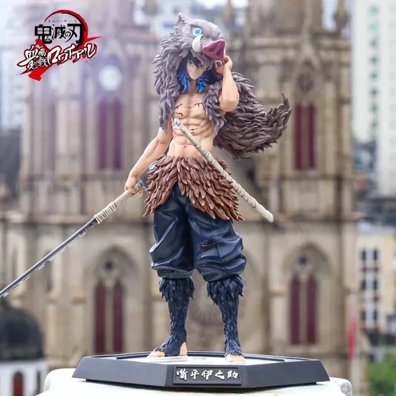 

Demon Slayer Anime Figure 30cm Hashibira Inosuke Figure Pvc Model Toys Doll Decoration Collectible Children Christmas Toy Gifts